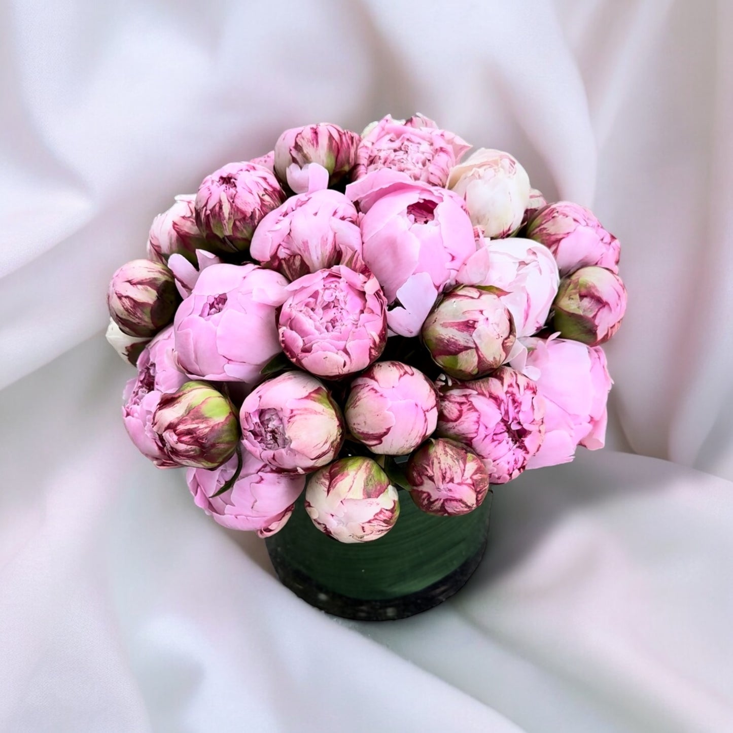 Pink Peonies Arrangement in a vase - Seasonal