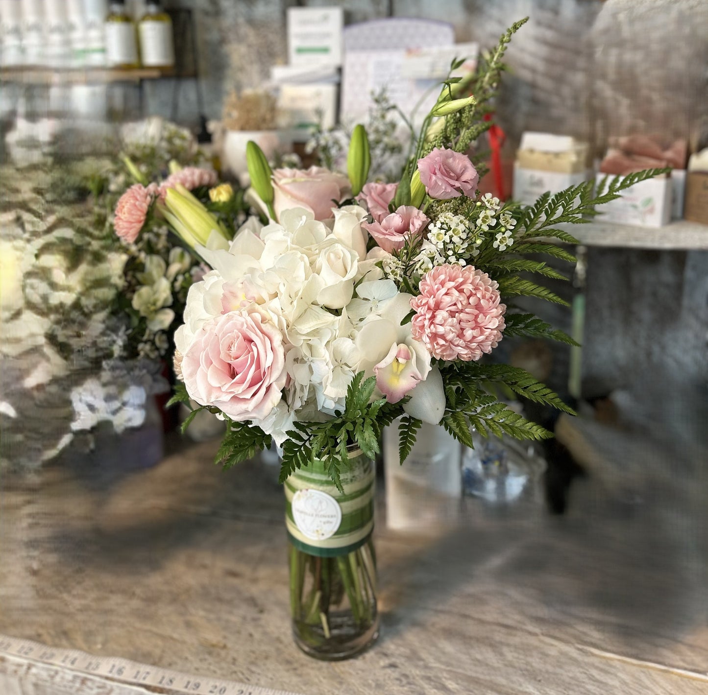 Soft Symphony Vase Arrangement