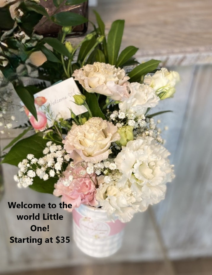 Welcome to the world Little One! $35 / Congratulations Mom! $95 / Mom & Little One $130