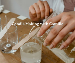 Open image in slideshow, Candle Making Workshop with Camille - March 26th 6pm to 8pm
