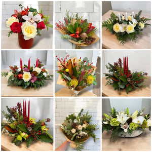 Open image in slideshow, Customer&#39;s Choice Christmas Bouquet for any budget
