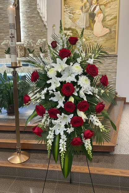 Heartfelt Honour Spray — More Red Roses