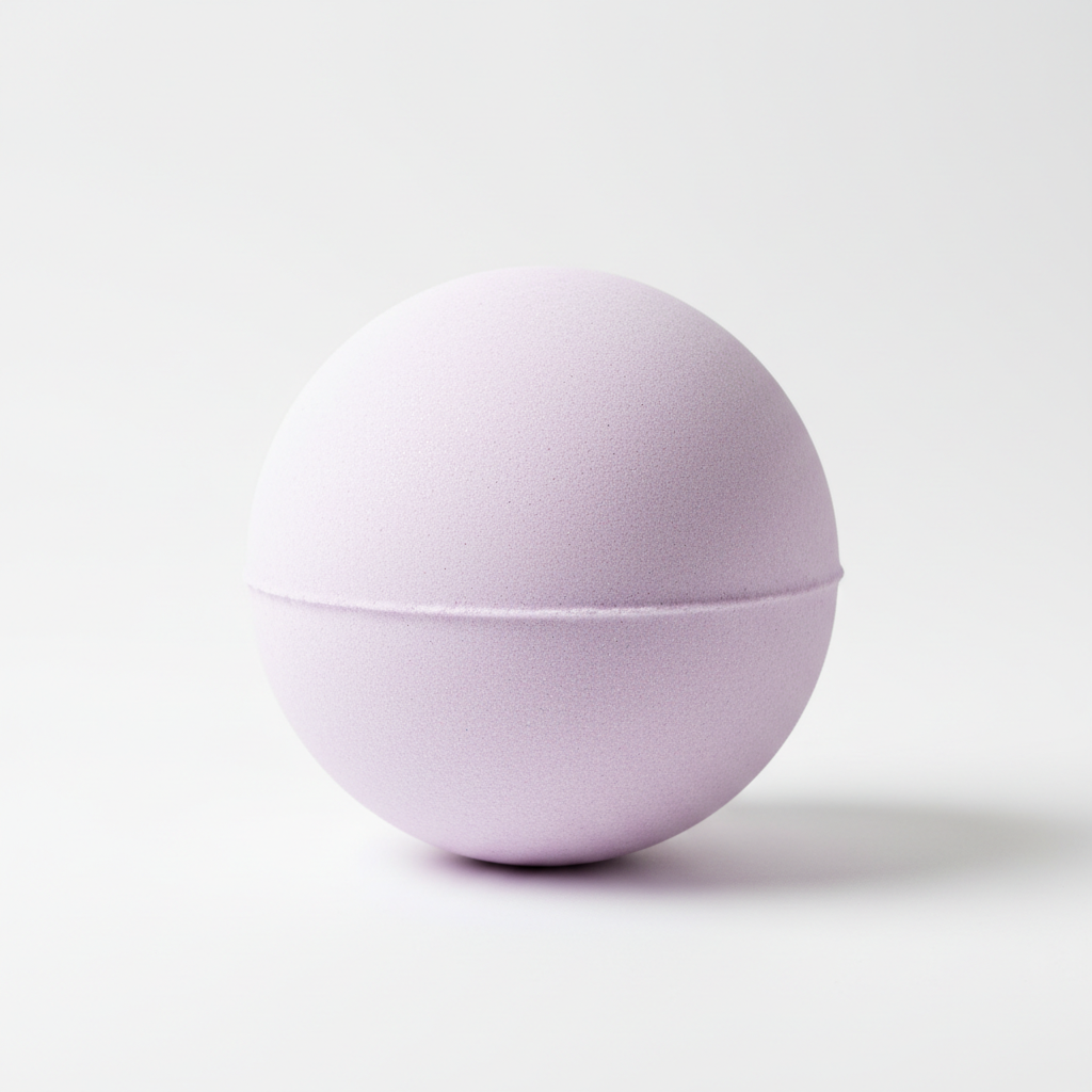 make the lavender large bath bomb lighter in colour