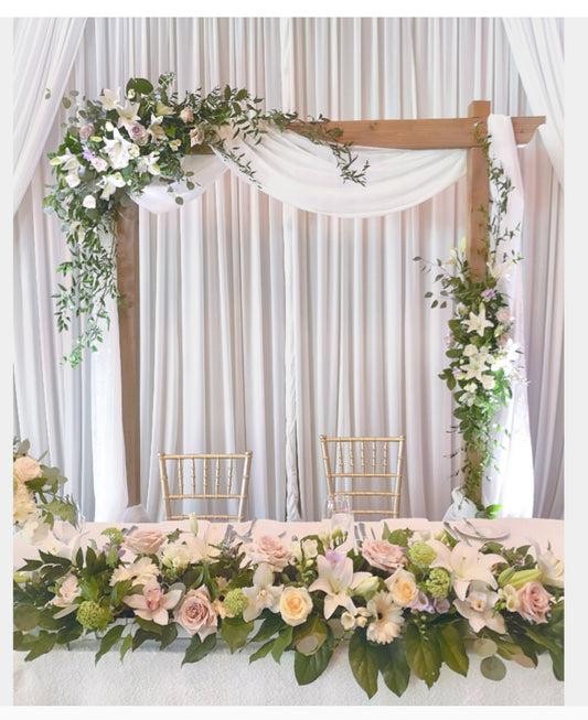 W 25a - Reception Flowers Arch Decor